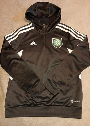 Худі для підлітків adidas aeroready celtic fc чорне 9-12 років