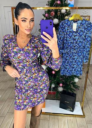 Сукня туреччина в квітковий прінт відмінпа якість