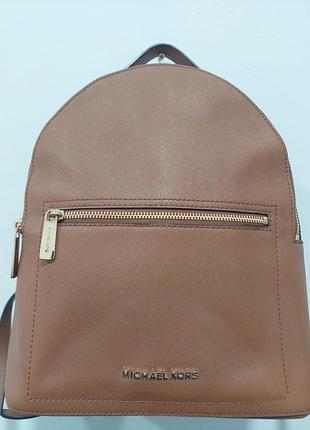 Рюкзак шкіряний жіночий michael kors коричневий повсякденний