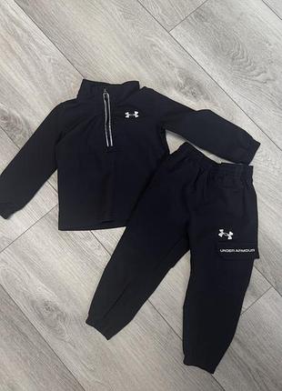 Спортивний/дитячий/костюм/чорний/для хлопчика/1 рік/under armour