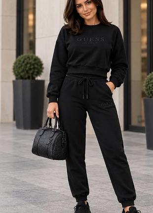 Спортивный костюм guess los angeles, чёрный, размер м