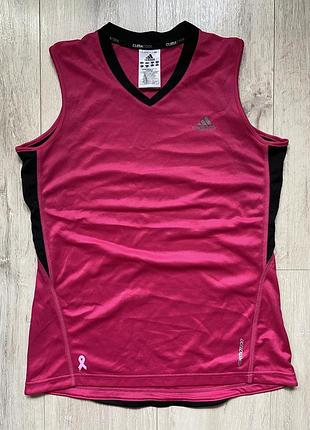 Жіноча спортивна майка, для спорту, adidas, спортивний одяг, розмір l