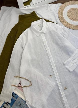 Лляна сорочка h&m 2