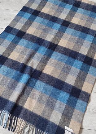 Шерстяной шарф палантин house of bruar (100% pure lambswool) в клетку