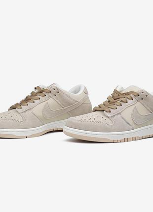 Кросівки nike sb dunk low light brown suede 5