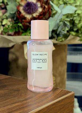 Glow recipe watermelon glow pha + bha pore-tight toner 40 мл