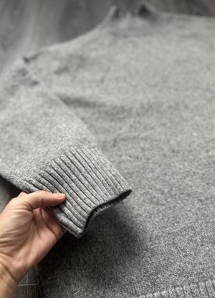 Светр h&m подовжений сірий 3