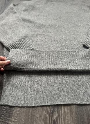 Светр h&m подовжений сірий 5