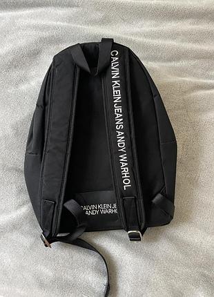 Рюкзак calvin klein jeans andy warhol чорний текстильний