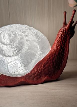 Нічник 3d равлик настільний світильник