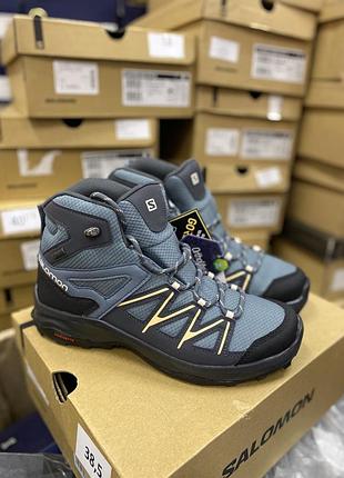 Жіночі водовідштовхуючі черевики salomon daintree mid gore-tex нові в коробці в похід трекінгові на мембрані
