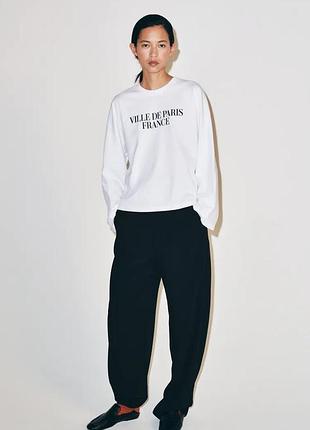 Реглан жіночий білий з написом zara