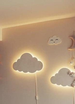 Дитячий світлодіодний нічник cloud lights хмаринка