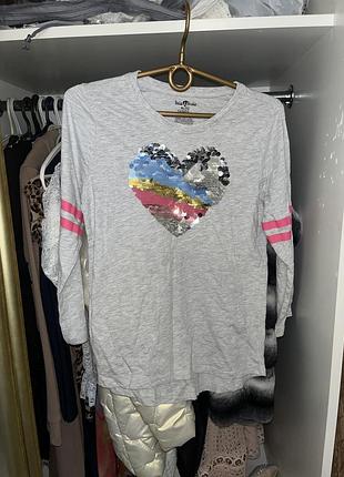 Кофта для дівчинки bella birdie з паєтками, розмір xs