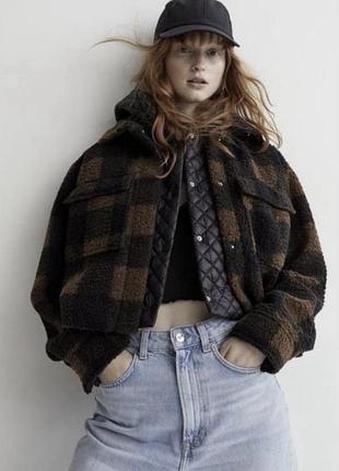 Легенька куртка тедді h&m s