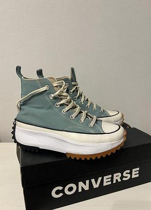 Кеди converse run star hike бірюзові 37-37,5 розмір