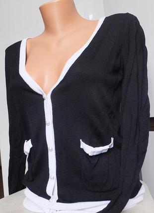 Незвичайна кофта кардиган ажурна спинка coan coin від roxanna bianco