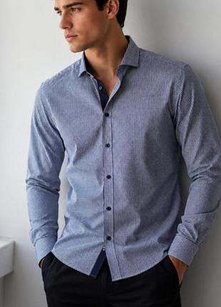 Стильна чоловіча сорочка jack & jones в клітинку (slim fit)
розмір м