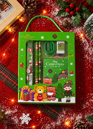 Новогодний канцелярский набор для детей "merry christmas" 110к004