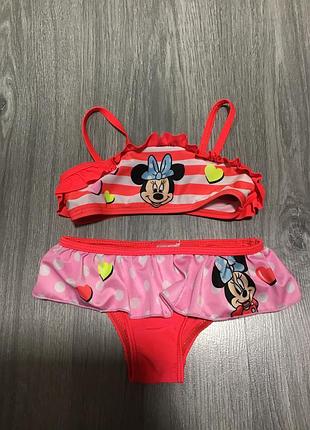 Купальник раздельный для девочки minnie mouse mickey мини