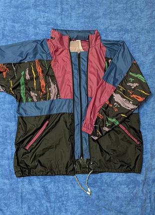 Винтажная ветровка 80–90s с капюшоном
