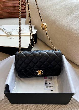 Сумка chanel  19*10*6 chanel rectangular flap bag with golden ball
