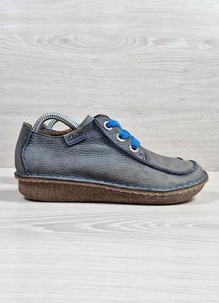 Шкіряні жіночі закриті туфлі на шнурівці clarks funny dream оригінал, розмір 37.5