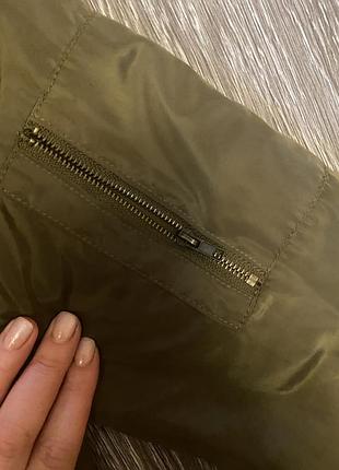 Куртка бомбер forever 21 хакі 2