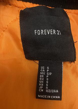 Куртка бомбер forever 21 хакі 3