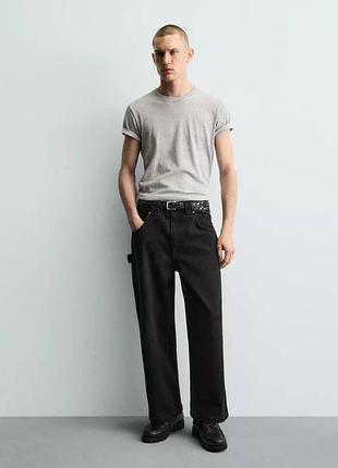 Джинси штани zara workwear (relaxed fit)
