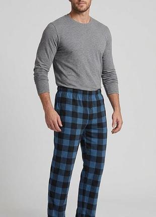Пижамные флисовые прямые брюки l/xl пояс 42-62 см