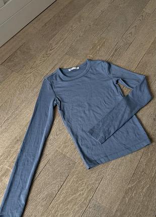 Жіночий гольф zara блакитний в рубчик