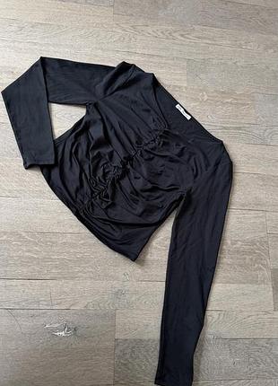 Водолазка жіноча zara чорна зі збіркою