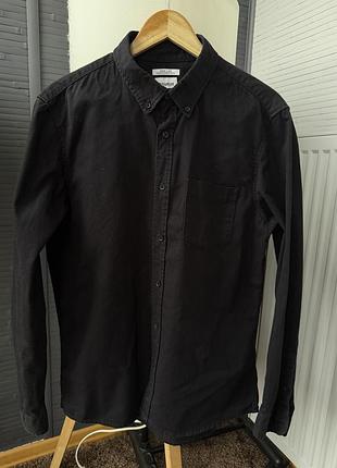Pull and bear джинсова котонова сорочка чоловіча