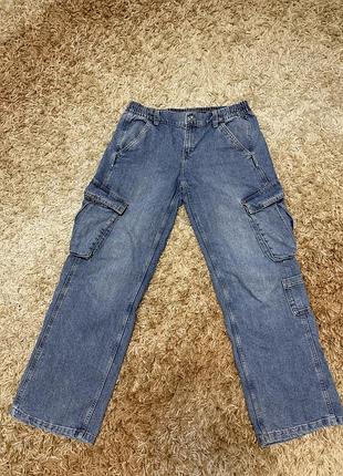 Джинси cargo devided h&m
