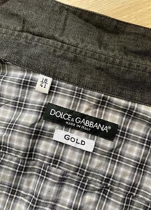Чоловіча сорочка dolce & gabbana у клітинку, розмір 41