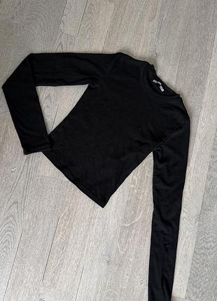 Водолазка жіноча bershka чорна в рубчик