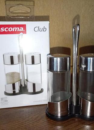 Набір для спецій tescoma club зі скляними ємностями та підставкою
