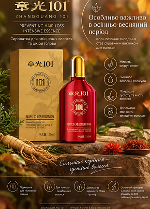 Сироватка для волосся zhangguang 101 preventing hair loss intensive essence 120 мл