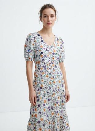 Вишукана сукня міді з квітами finery розмір 10