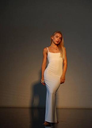 Облягаюча сукня skims dress white twinsoul