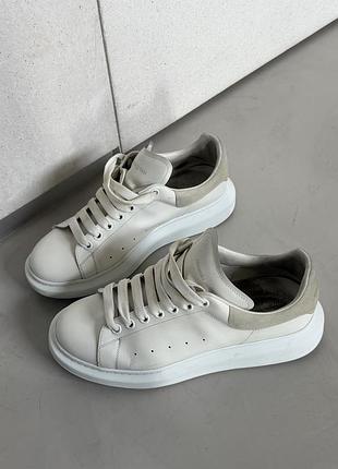Кросівки чоловічі alexander mcqueen білі на платформі, розмір 43.5