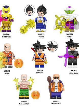 Набор фигурок dragon ball z, 8 шт совместимы с lego