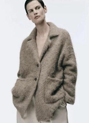 Розкішне пальто-піджак zara, 79% альпака 🔥