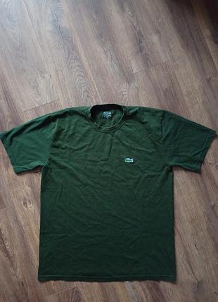 Брендовая футболка lacoste.