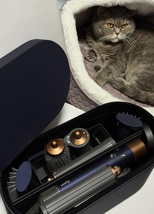 Dyson airwrap complete long hs05 у кольорі prussian blue/rich copper