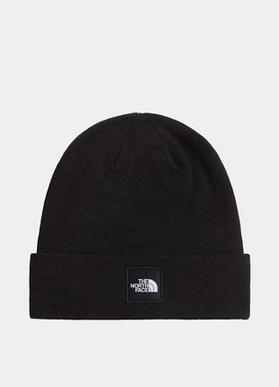 Оригінальна шапка the north face / унісекс шапка чорного кольору