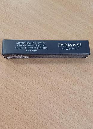 Помада для губ farmasi matte liquid lipstick wild rose 103, 4 мл