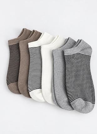 Носки  из тонкой хлопковой ткани с эластичной резинкой по краю h&m