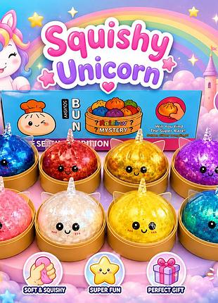 Сквиш антистресс единорог мягкая игрушка squishy unicorn для детей